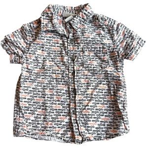 Cherokee classic car button down toddler shirt 12m